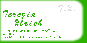 terezia ulrich business card